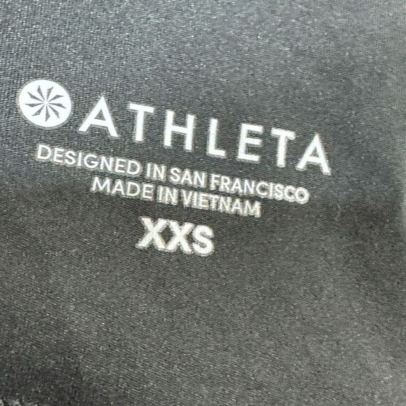 Athleta Contender Reflective 7/8 Tight Womens XXS Black Side Zip Pockets Legging - Picture 14 of 16